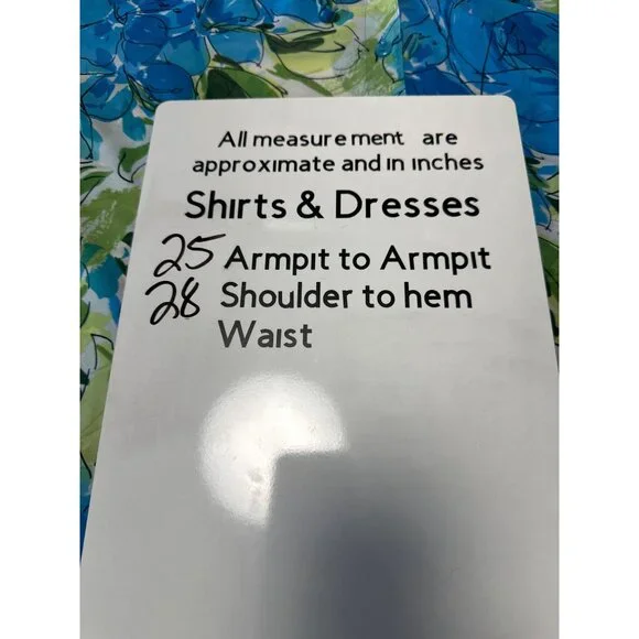 Susan Graver Floral Chiffon Long-Sleeve Ruffle Details Tie Neck Blouse Size XL - Picture 11 of 11